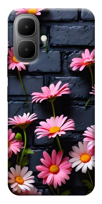 Чехол itsPrint Розовый контраст для Infinix Smart 10, цветы, купить оптом с доставкой