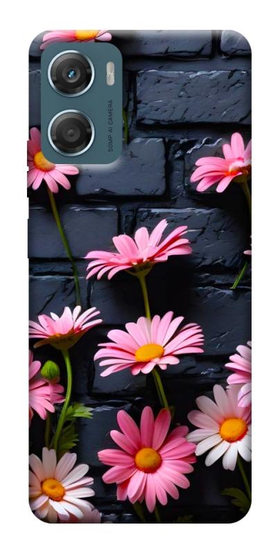 Чехол itsPrint Розовый контраст для Motorola Moto G06, цветы, купить оптом с доставкой