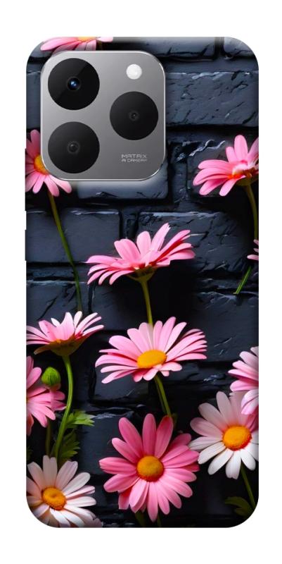 Чехол itsPrint Розовый контраст для Realme 15T, цветы, купить оптом с доставкой