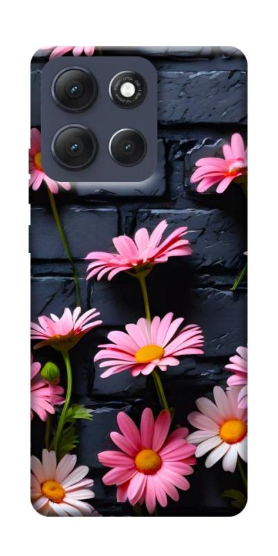 Чехол itsPrint Розовый контраст для Motorola Moto G86 Power, цветы, купить оптом с доставкой