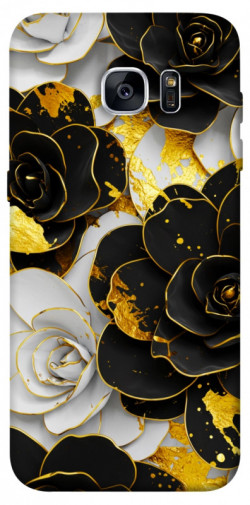 Чохол itsPrint Flower black-white для Samsung G935F Galaxy S7 Edge