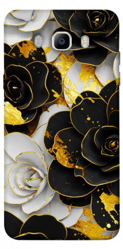 Чехол itsPrint Flower black-white для Samsung J510F Galaxy J5 (2016)