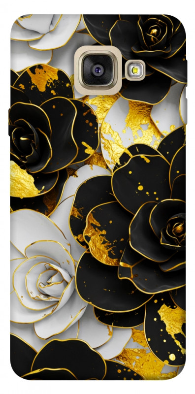 Чехол itsPrint Flower black-white для Samsung A520 Galaxy A5 (2017), цветы, купить оптом с доставкой