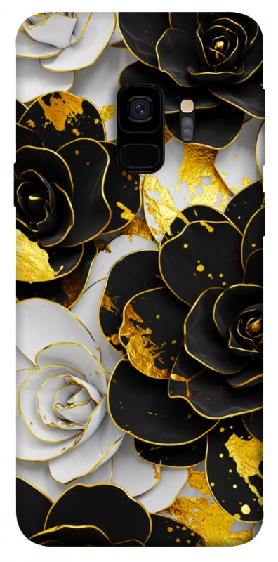Чохол itsPrint Flower black-white для Samsung Galaxy S9, квіти, купити оптом з доставкою
