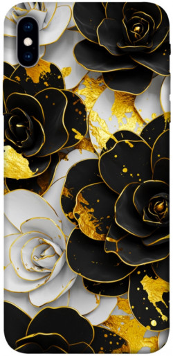 Чохол itsPrint Flower black-white для Apple iPhone XS Max (6.5")
