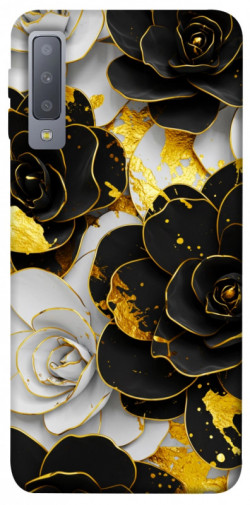 Чохол itsPrint Flower black-white для Samsung A750 Galaxy A7 (2018)