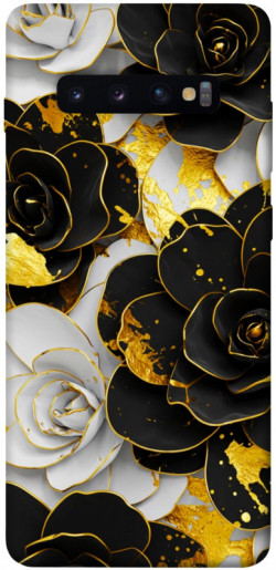 Чохол itsPrint Flower black-white для Samsung Galaxy S10+