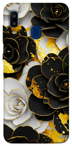 Чехол itsPrint Flower black-white для Samsung Galaxy A20 / A30