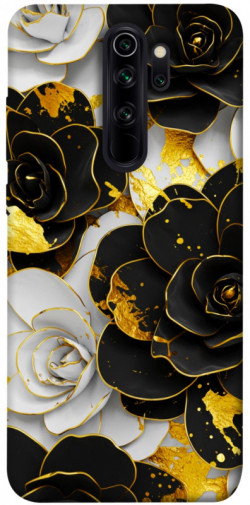 Чохол itsPrint Flower black-white для Xiaomi Redmi Note 8 Pro