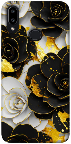 Чехол itsPrint Flower black-white для Samsung Galaxy A10s