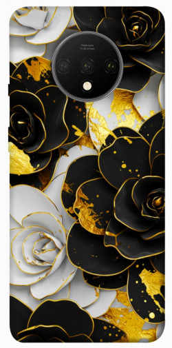 Чохол itsPrint Flower black-white для OnePlus 7T