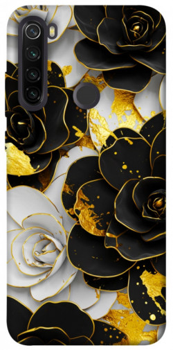 Чохол itsPrint Flower black-white для Xiaomi Redmi Note 8T