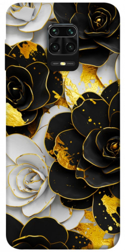 Чохол itsPrint Flower black-white для Xiaomi Redmi Note 9s / Note 9 Pro / Note 9 Pro Max