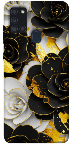 Чохол itsPrint Flower black-white для Samsung Galaxy A21s