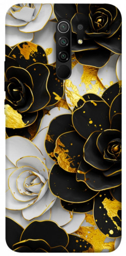 Чохол itsPrint Flower black-white для Xiaomi Redmi 9
