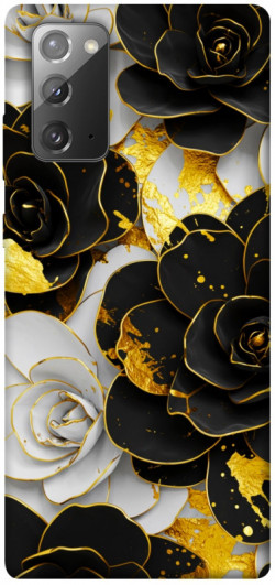 Чехол itsPrint Flower black-white для Samsung Galaxy Note 20
