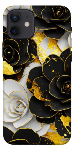 Чохол itsPrint Flower black-white для Apple iPhone 12 Pro (6.1")