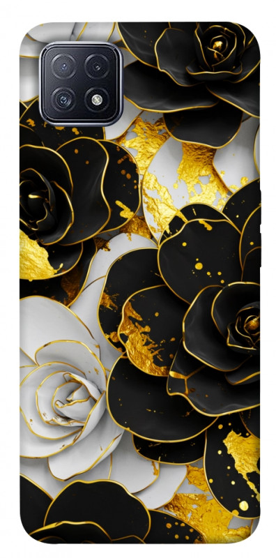 Чехол itsPrint Flower black-white для Oppo A73, цветы, купить оптом с доставкой