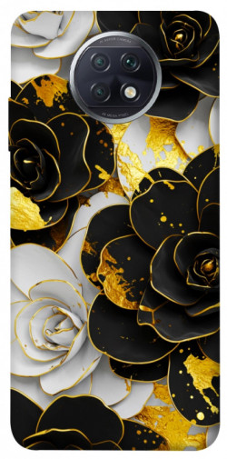 Чехол itsPrint Flower black-white для Xiaomi Redmi Note 9 5G / Note 9T