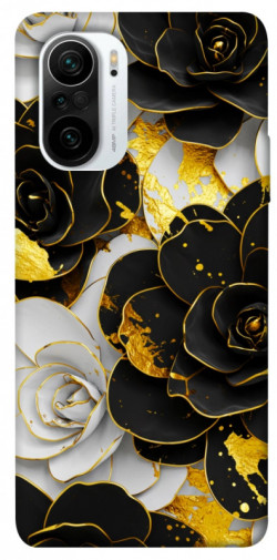Чехол itsPrint Flower black-white для Xiaomi Redmi K40 / K40 Pro / K40 Pro+ / Poco F3
