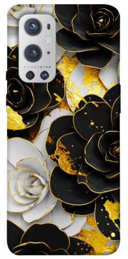Чехол itsPrint Flower black-white для OnePlus 9 Pro