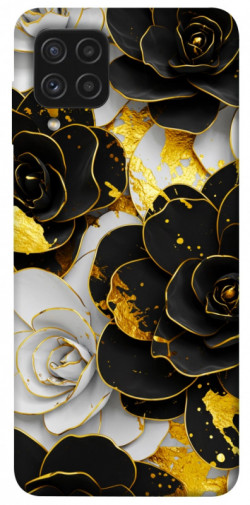 Чехол itsPrint Flower black-white для Samsung Galaxy A22 4G