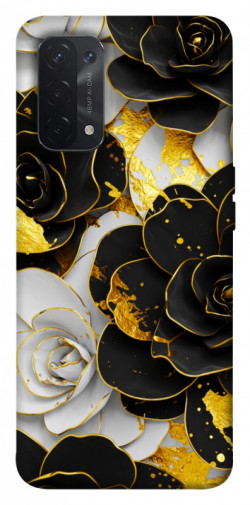 Чехол itsPrint Flower black-white для Oppo A54 4G