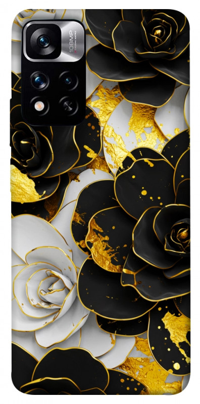 Чехол itsPrint Flower black-white для Xiaomi Poco M4 Pro 5G, цветы, купить оптом с доставкой