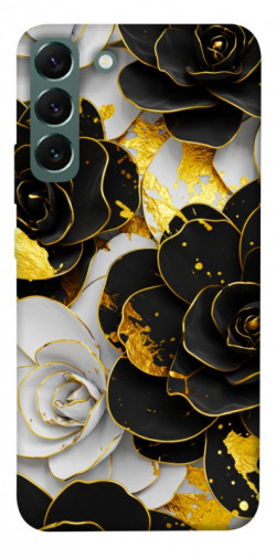 Чехол itsPrint Flower black-white для Samsung Galaxy S22+