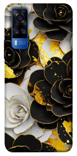 Чехол itsPrint Flower black-white для Vivo Y51a