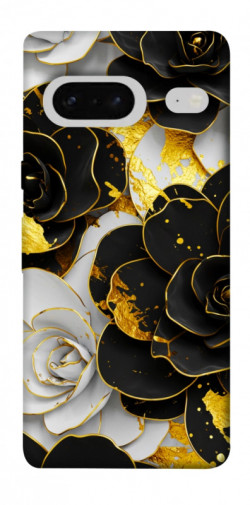Чехол itsPrint Flower black-white для Google Pixel 7