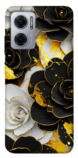 Чохол itsPrint Flower black-white для Xiaomi Redmi Note 11E