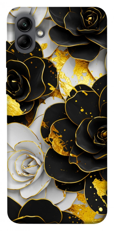 Чехол itsPrint Flower black-white для Samsung Galaxy A04, цветы, купить оптом с доставкой