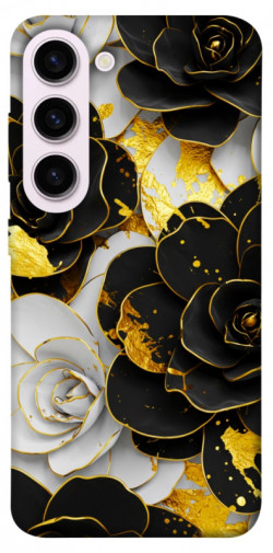 Чехол itsPrint Flower black-white для Samsung Galaxy S23+