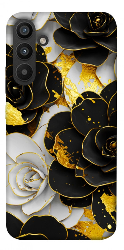Чехол itsPrint Flower black-white для Samsung Galaxy A34 5G, цветы, купить оптом с доставкой
