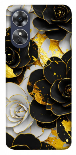 Чохол itsPrint Flower black-white для Oppo A17