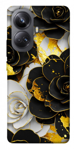 Чохол itsPrint Flower black-white для Realme 10 Pro+
