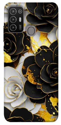 Чохол itsPrint Flower black-white для ZTE Blade A52