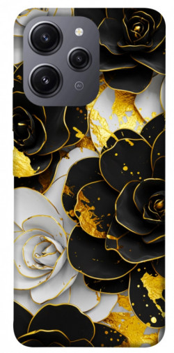 Чохол itsPrint Flower black-white для Xiaomi Redmi 12