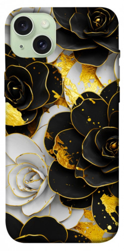 Чохол itsPrint Flower black-white для Apple iPhone 15 Plus (6.7")