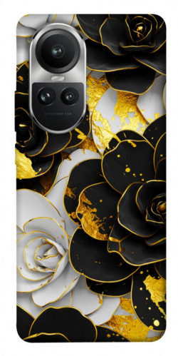 Чехол itsPrint Flower black-white для Oppo Reno 10