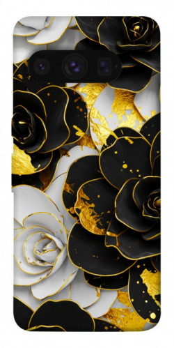 Чехол itsPrint Flower black-white для Google Pixel 8 Pro