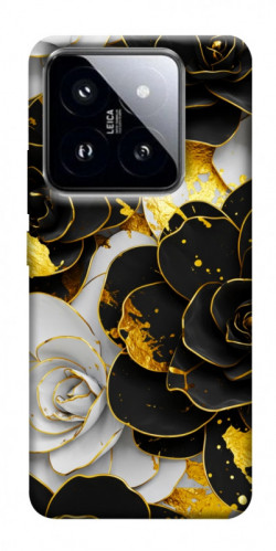 Чохол itsPrint Flower black-white для Xiaomi 14 Pro