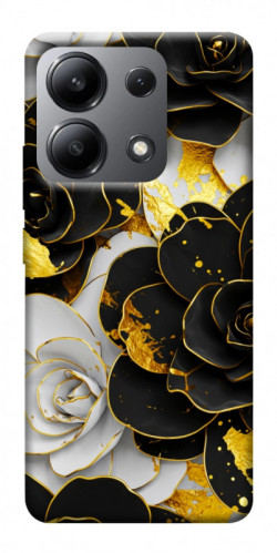 Чохол itsPrint Flower black-white для Xiaomi Redmi Note 13 4G