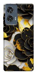 Чехол itsPrint Flower black-white для Motorola Edge 50 Fusion