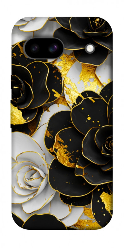 Чехол itsPrint Flower black-white для Google Pixel 8a, цветы, купить оптом с доставкой