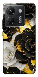 Чехол itsPrint Flower black-white для Xiaomi Poco M7 Pro 5G