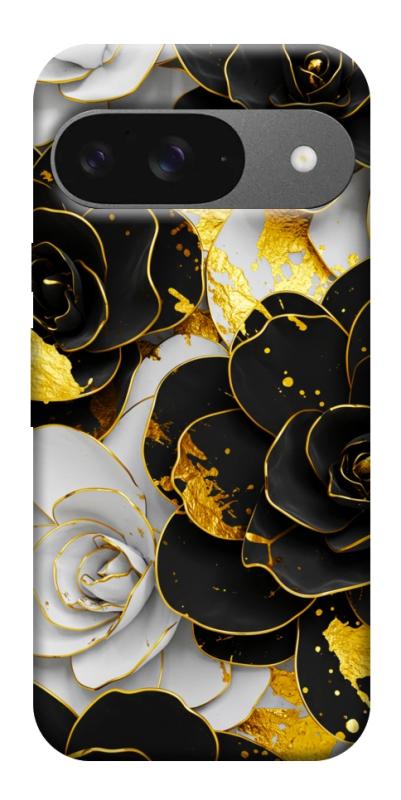 Чехол itsPrint Flower black-white для Google Pixel 10, цветы, купить оптом с доставкой