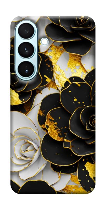 Чохол itsPrint Flower black-white для Samsung Galaxy S26, квіти, купити оптом з доставкою