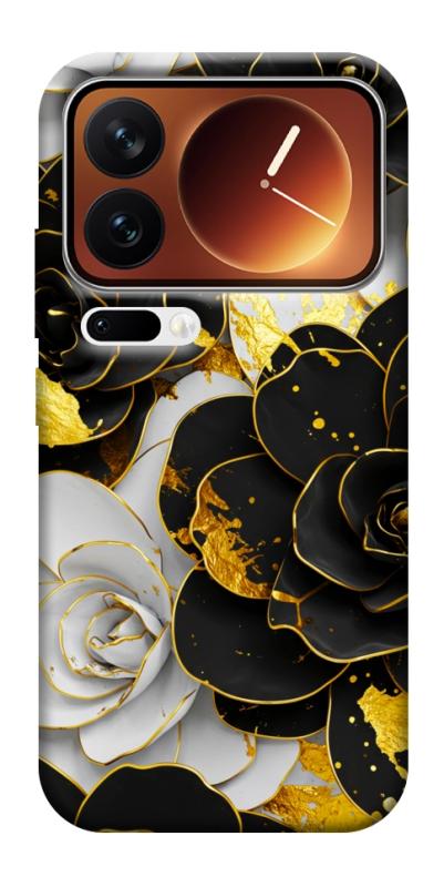 Чехол itsPrint Flower black-white для Xiaomi 17 Pro Max, цветы, купить оптом с доставкой